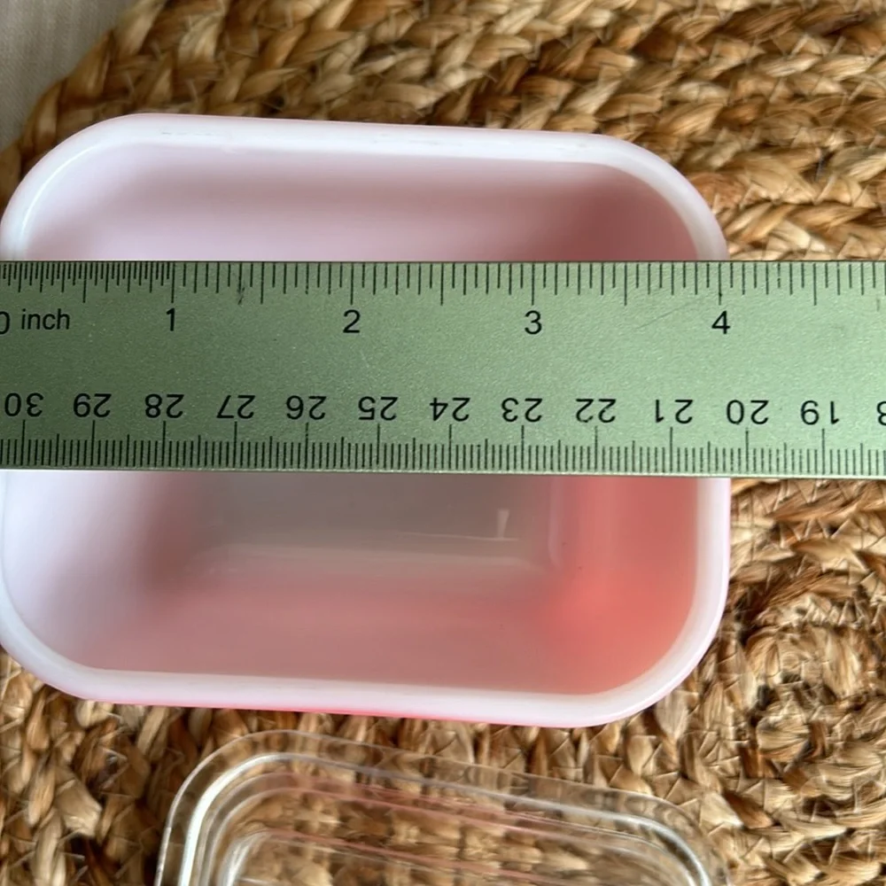 PYREX #501 Flamingo Pink Refrigerator dish with lid - Picture 12 of 16